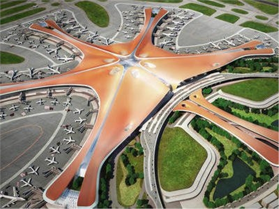 北京大兴国际机场外部照 北京大兴国际机场外部照
