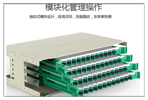 胜为48口抽拉机架式光纤配线架 胜为48口抽拉机架式光纤配线架