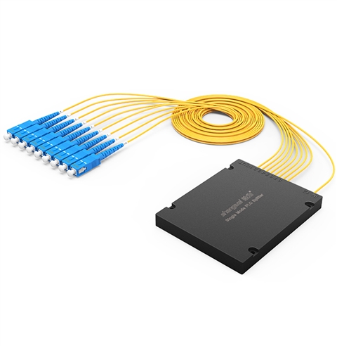 FPUS-108 电信级 单模方头SC/UPC盒式/拉锥式PLC分光器 1分8