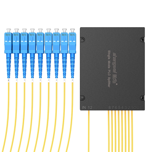 FPUS-108 电信级 单模方头SC/UPC盒式/拉锥式PLC分光器 1分8