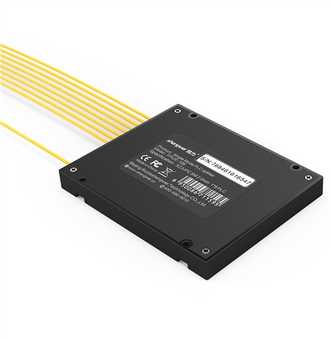 FPUS-108 电信级 单模方头SC/UPC盒式/拉锥式PLC分光器 1分8