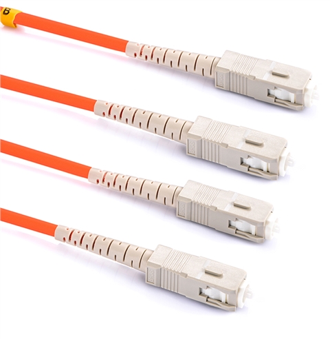 胜为FMC-2201 电信级光纤跳线 SC-SC多模双芯尾纤 50米/对 交换机/光纤盒光纤线