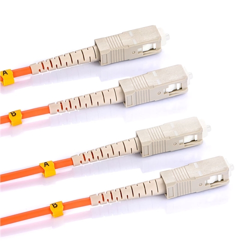 胜为FMC-2201 电信级光纤跳线 SC-SC多模双芯尾纤 50米/对 交换机/光纤盒光纤线