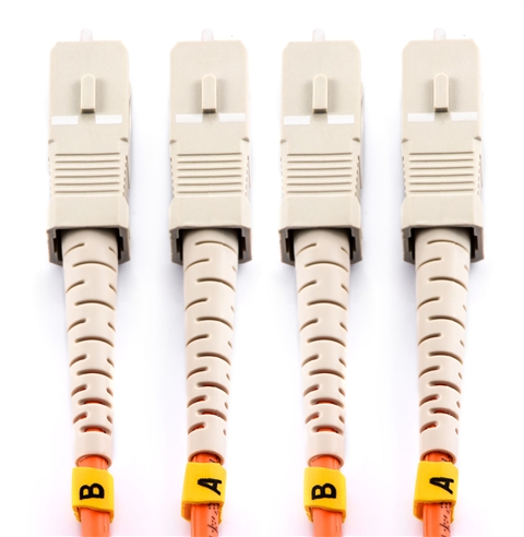 胜为FMC-2201 电信级光纤跳线 SC-SC多模双芯尾纤 50米/对 交换机/光纤盒光纤线