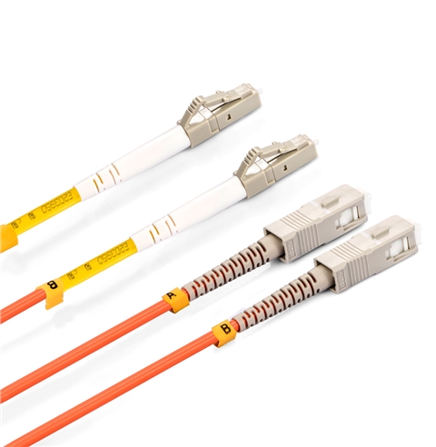 胜为FMC-205 电信级光纤跳线 LC-SC多模双芯 收发器尾纤 3米