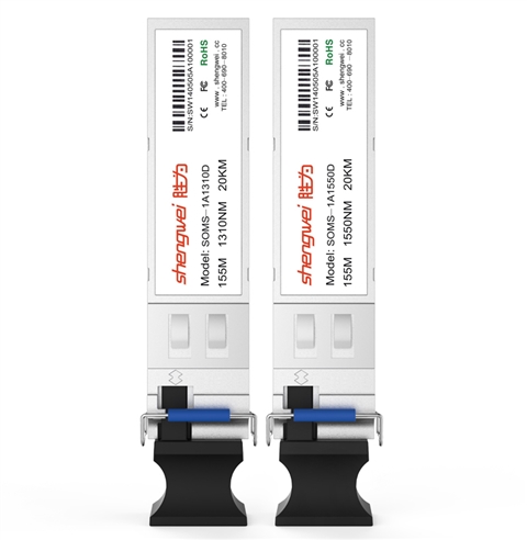 胜为（shengwei）SOMS-1A1310D/1A1550D 兼容思科 百兆单模单纤光纤模块 SFP光模块 20KM 一对