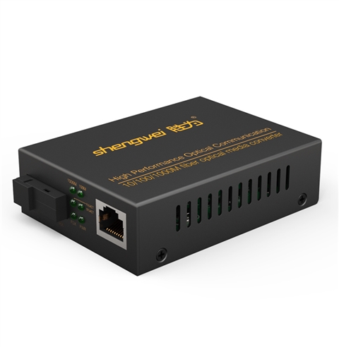 胜为FC-612 工程级光纤收发器 100/1000千兆自适应单模双纤