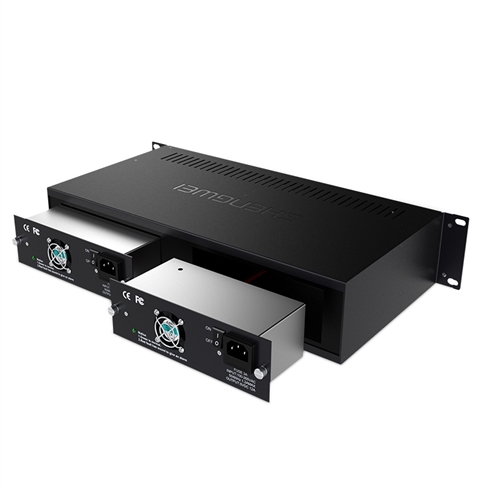 胜为SC-1014B 14槽光纤收发器专用机架单纤双纤光电转换器 双电源稳定供电19英寸2U 卡式收发器机架