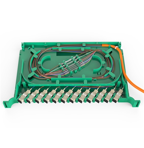 12芯SC多模满配 标准19英寸抽拉机架式1.2mm冷轧板ODF光纤配线架