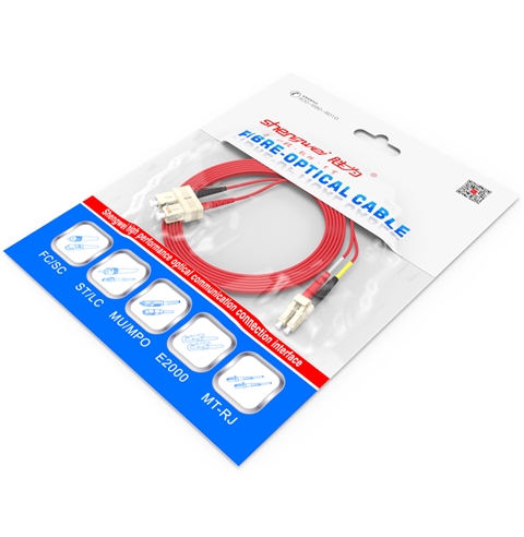 铠装光纤跳线LC-SC多模双芯防鼠咬室内抗拉尾纤 FMCK-2030