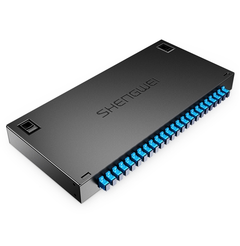 胜为 光纤终端盒 SC接口24口 单模满配 尾纤光缆熔接盒 黑FBO-1024S-S