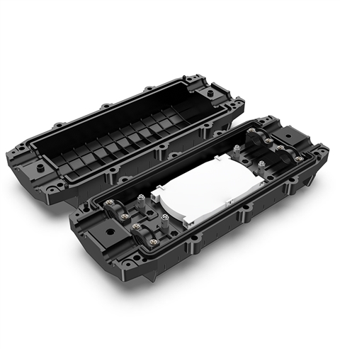 胜为XJXH-096B光纤接续包 高盖防水二进二出96芯光缆接续盒 环保PC材质架空防水地埋型接头包