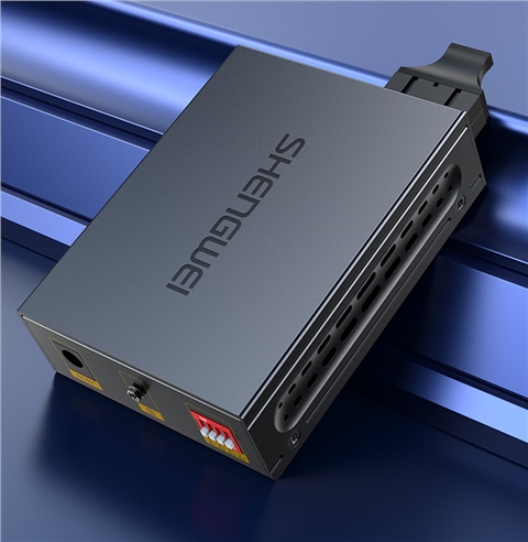 胜为FC-212工程电信级光纤收发器 单模双纤光电转换器 SC接口千兆自适应光钎收发器25KM