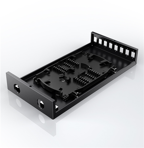 胜为 光纤终端盒 8口 单模空盒 尾纤光缆熔接盒方口 黑