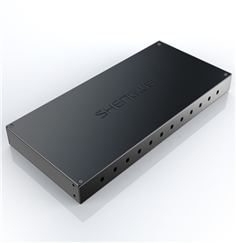 胜为 光纤终端盒 12口 单模空盒圆口 尾纤光缆熔接盒 黑