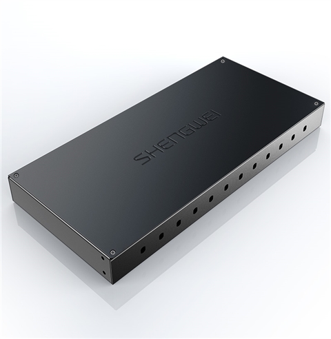 胜为 光纤终端盒 12口 单模空盒圆口 尾纤光缆熔接盒 黑