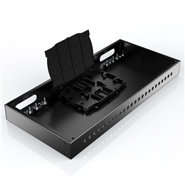 胜为 光纤终端盒 24口 单模空盒圆口 尾纤光缆熔接盒 黑