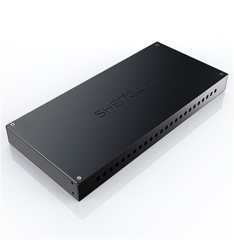 胜为 光纤终端盒 24口 单模空盒圆口 尾纤光缆熔接盒 黑