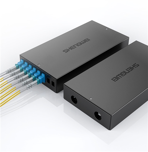 胜为 光纤终端盒 12口 单模满配 尾纤光缆熔接盒LC接口 黑FBO-1012L-S