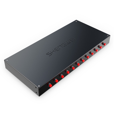 胜为 光纤终端盒 12口 单模满配 尾纤光缆熔接盒 FC接口 黑 FBO-1012F-S