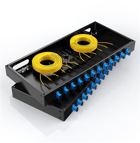 胜为 光纤终端盒 SC接口12口  尾纤光缆熔接盒 黑FBO-1012S-S