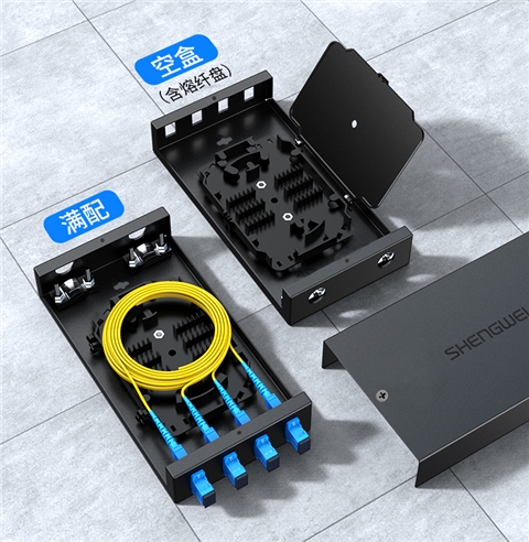 胜为 光纤终端盒 4口 FC接口多模尾纤光缆接续箱