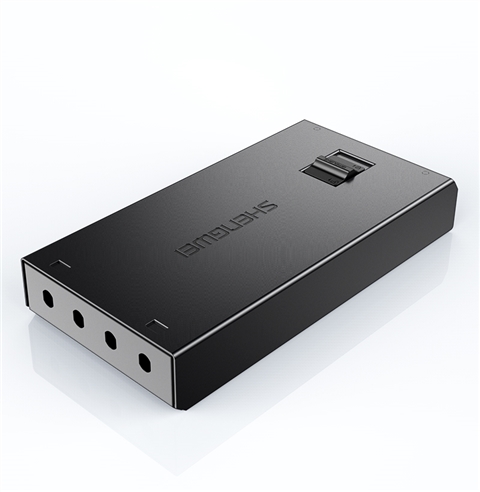 胜为4口空盘圆孔光纤终端盒 单模/多模通用圆口 尾纤光缆熔接盒 FBO-104Y