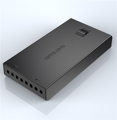 胜为圆口空盒光缆熔接盒 8口不含尾纤及法兰光纤终端盒FBO-108Y