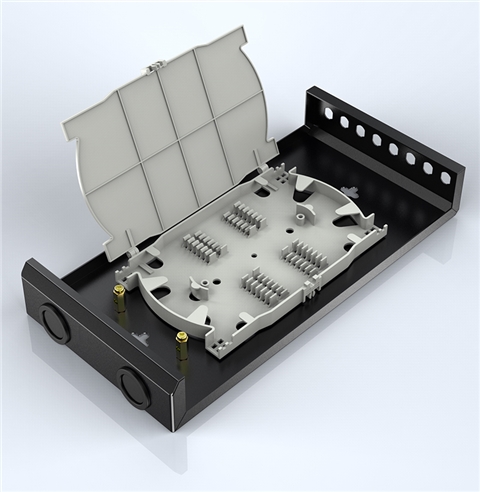 胜为圆口空盒光缆熔接盒 8口不含尾纤及法兰光纤终端盒FBO-108Y