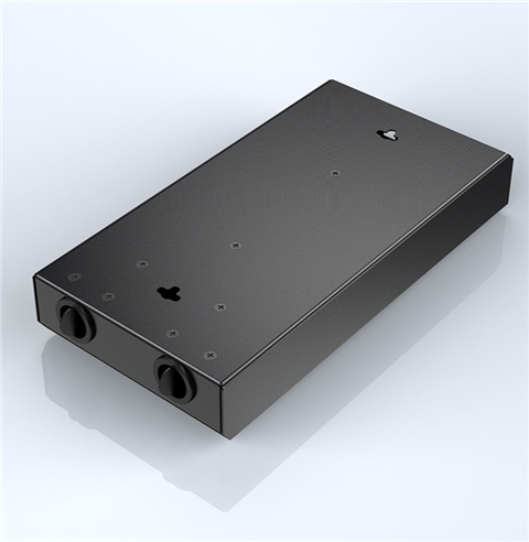 胜为8口光纤终端盒空盒 单多模通用带熔纤盘方口光缆终端盒 FBO-108F