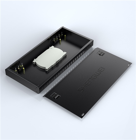 胜为24口方口光纤终端盒 单模多模通用不含尾纤及法兰出线盒 FBO-124F