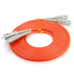 胜为FMC-2201 电信级光纤跳线 SC-SC多模双芯尾纤 50米/对 交换机/光纤盒光纤线