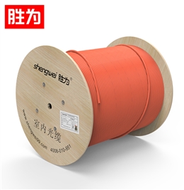 胜为4芯万兆多模室内光纤光缆 OM3-150 GJFJV/GJFJH 100米束状软光缆