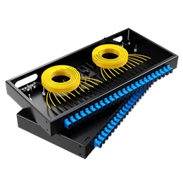 胜为 光纤终端盒 SC接口24口 单模满配 尾纤光缆熔接盒 黑FBO-1024S-S