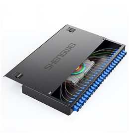 胜为24芯光纤终端盒 SC单模9/125满配带尾纤法兰光缆终端盒 FBO-124S-S