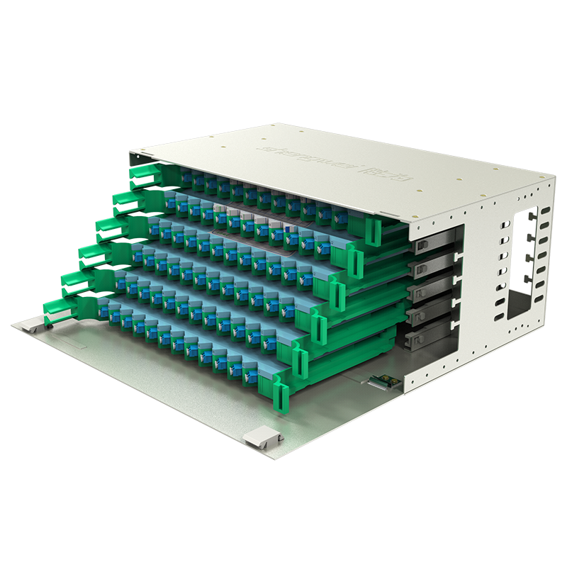胜为 ODF-1144L-S  144芯ODF光纤配线架LC单模满配 标准19英寸机架式1.2mm冷轧板